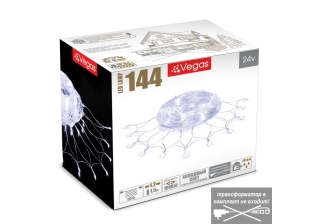 Гирлянда-конструктор VEGAS 55032 24V Сеть 144 син. ламп LED 1.2*1.5м