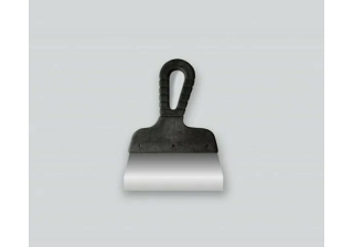 Шпатель с черной ручкой нерж. сталь  80 мм /311-0080/