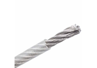 Трос д/растяжки в оплетке ПВХ 10/12мм    МИНИМАЛЬНЫЙ ОСТАТОК 3 М !!!!