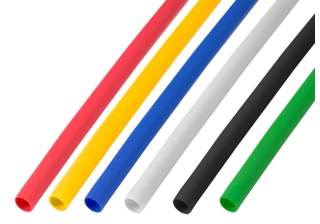 Термоусадочная трубка ТУТ 3/1,5 пять цветов (упак 50шт по 1м) REXANT 29-0152