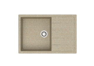 Мойка из искусственного камня AZARIO Vision (750x505x218) Песочная (сифон + герметик) CS00078340