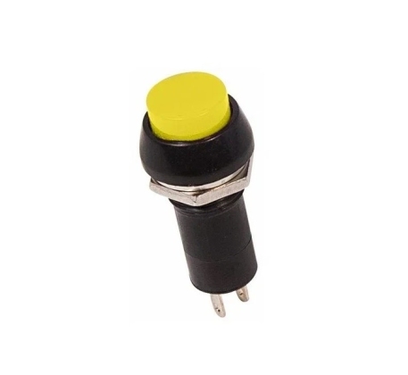 Выключатель-кнопка 250V 1А (2с) ON-OFF желтая REXANT 36-3033 фото 1