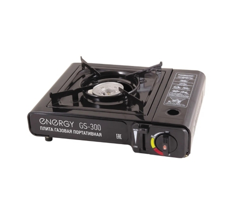 Плитка газовая 1-конфорки ENERGY GS-300 черная 236985 фото 1