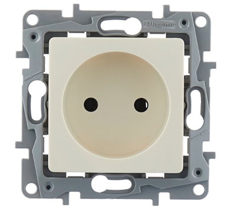Розетка Etika Legrand 1гн без З/К с/у крем механизм 672320 фото 1
