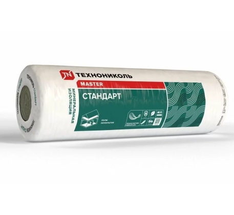 Утеплитель Технониколь 40 RN Стандарт теплозвукоизол (6150х1220х50мм, 2сл.) 15м.кв., Пл-13 кг./м.куб фото 1