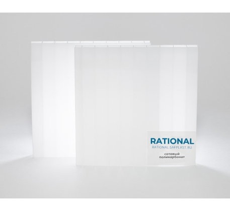 Поликарбонат 12000х2100х10 Rational белый фото 1