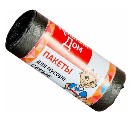 Пакеты для мусора КОШКИН ДОМ  20л*20шт серый /30-10-020 З-ON фото 1