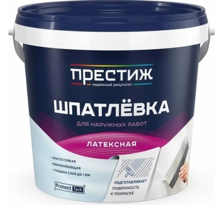 Шпатлевка фасадная акриловая Престиж 1,5 кг фото 1