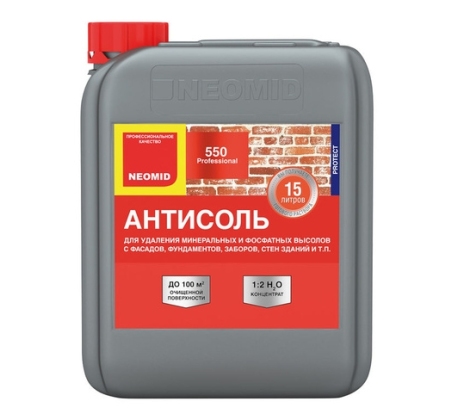 Средство для удаления минеральных высолов NEOMID 550 1:2 5л. фото 1