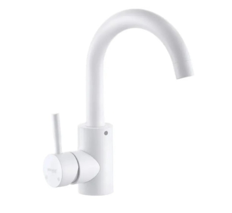 Cмеситель для умывальника MIXXUS SUS 011-B WHITE CR0434 фото 1