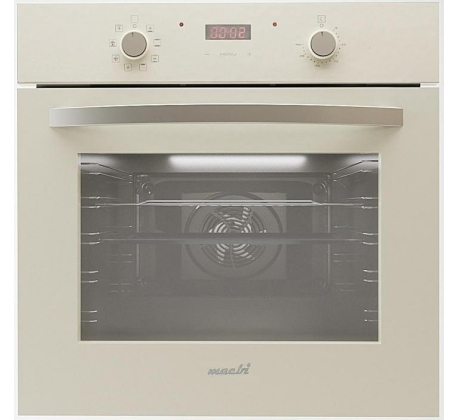 Шкаф духовой эл. встраиваемый MACBI NBO 3681 WHITE, бел. стекло фото 1