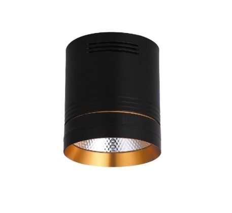 Накладной светильник св/д спот Feron 10W(900Lm 35°) 4000K 4K черн. неповоротный IP20 80x80x105 AL521 фото 1