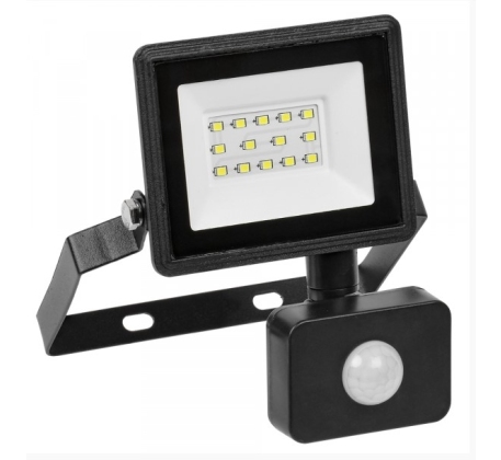 Прожектор IEK LED СДО-6 20W 1600Лм 6500К IP54 черный, с датчиком движения фото 1