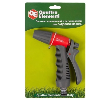 Пистолет поливочный QUATTRO ELEMENTI регулировка напора 646-140 фото 1