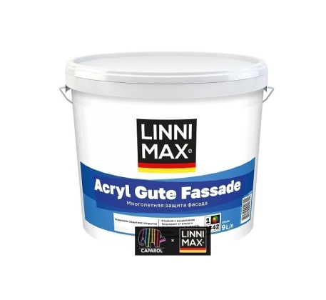 Краска ВД LINNIMAX Acryl Cute Fassade/Акрил Гуте фасаде База 1 11л. фото 1