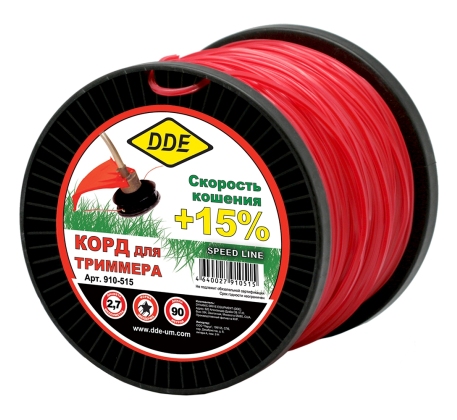 Леска DDE Speed line звезда 2.7мм*90м 910-515 фото 1