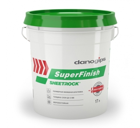 Шпатлевка DANOGIPS Sheetrock финишная SuperFinish RMJC, 11л./18кг фото 1