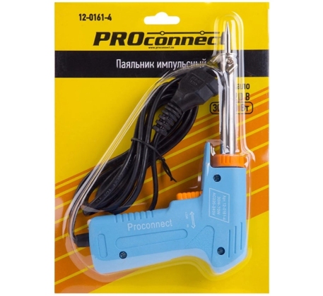 Паяльник импульсный 220В/30-70Вт ручка пистолет PROCONNECT 12-0161-4 фото 1