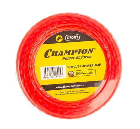 Корд трим.CHAMPION Twisted Square 3.0мм* 25м (витой квадрат), CHAMPION, C7007 фото 1