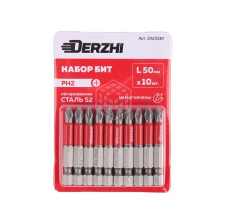 Насадка Derzhi PH №2х50 легир. сталь S2 3020510/3020530 фото 1