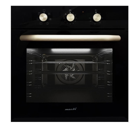 Шкаф духовой эл. встраиваемый MACBI MBO 1660 Black/черн. стекло фото 1