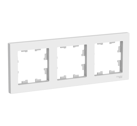 Рамка 3-м.  ATLAS DESIGN универс. бел. SchE ATN000103 фото 1