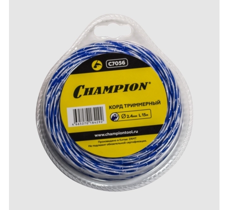 Корд трим.CHAMPION Sky-cutter 2.4мм* 15м (витой квадрат), CHAMPION C7056 фото 1