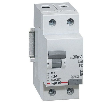 УЗО Legrand 403001 2P 40А 30мА 6kA эл-мех ТX3 фото 1