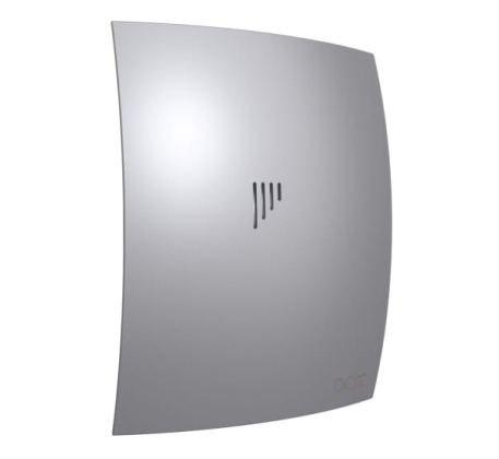 Вентилятор осевой вытяжной BREEZE 4C Gray metal D98 с обратным клапаном фото 1