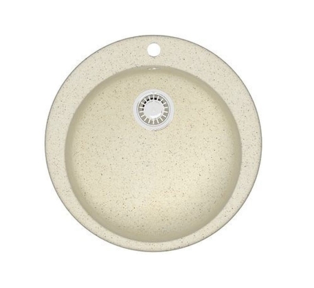 Мойка из искусственного камня AZARIO Vital (507x507x200) Бежевая (сифон + герметик) CS00078344 фото 1