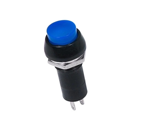 Выключатель-кнопка 250V 1А (2с) ON-OFF синяя REXANT 36-3031 фото 1