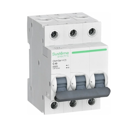 Автомат Schneider Electric City9 3Р 40А 4.5кА С C9F34340 фото 1