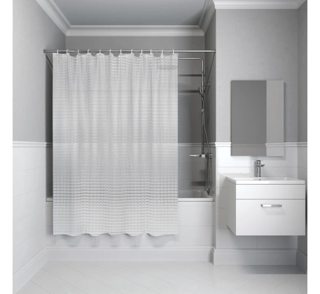 Штора для ванной IDDIS 3D P01PV18i11, 200 x 180 см, PEVA 273235 фото 1