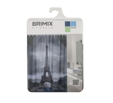 Штора в ванную комнату BRIMIX  фотопечать Париж 02-04 фото 1