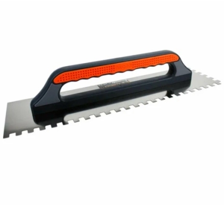 Гладилка DЕCOR, 3К, 480х130 мм, Нерж. зуб 12х12 мм  0,7 мм 690-012 фото 1