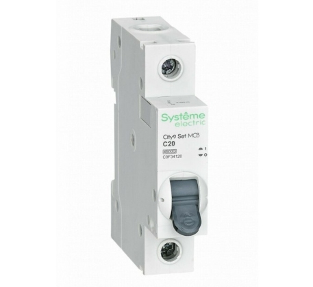 Автомат Schneider Electric City9 1Р 20А 4.5кА С C9F34120 фото 1