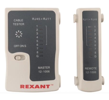 Тестер кабеля RJ-45+RJ-11 468 REXANT 12-1006 фото 1