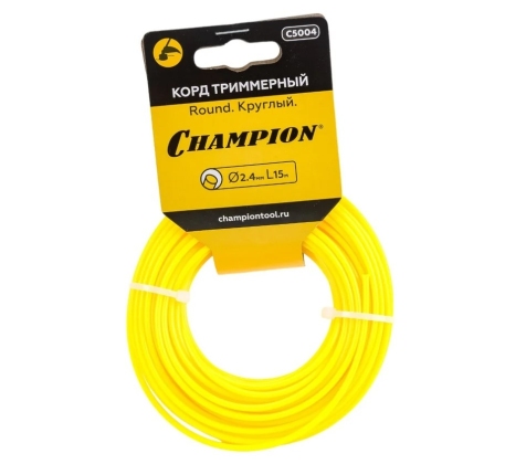 Корд трим.CHAMPION Round 2.4мм *15м (круглый) в мотке, CHAMPION, КИТАЙ, C5004 фото 1