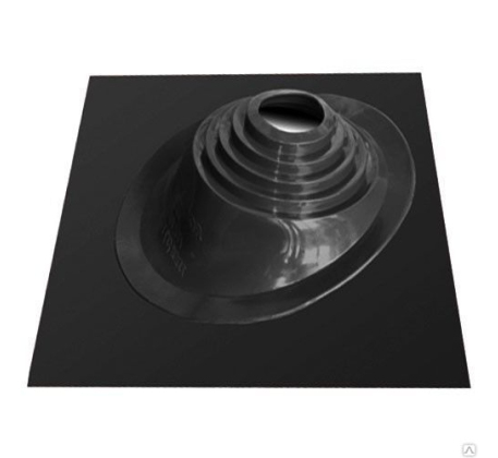 Мастер-флэш №5 для дымохода угловой черный   /200-275мм/ силикон фото 1