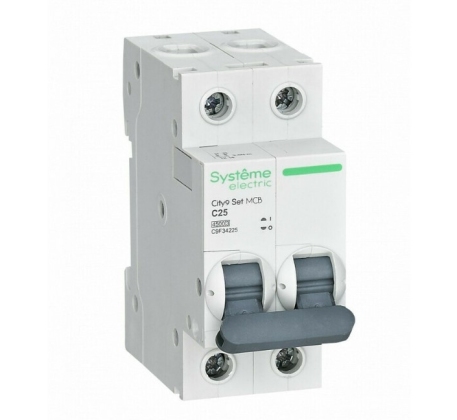Автомат Schneider Electric City9 2Р 25А 4.5кА С C9F34225 фото 1