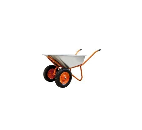 Тачка строительная двухколесная WorkMaster ТФ-110/2 110л/200кг фото 1