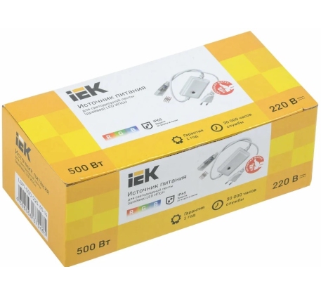 Драйвер 500Вт 220В 14мм RGB IP65 IEK фото 1