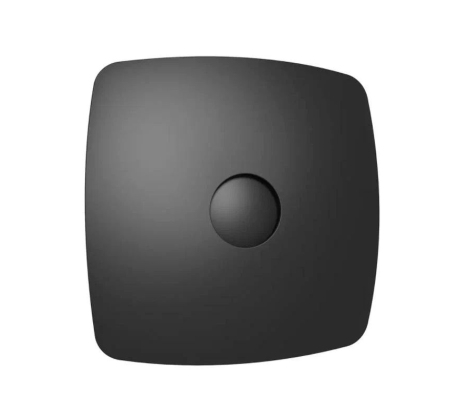 Вентилятор осевой вытяжной с обратным клапаном D100 декоративный SILENT 4C Matt black фото 1
