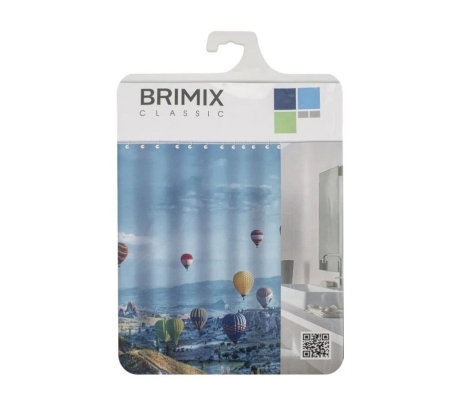 Штора в ванную комнату BRIMIX  фотопечать Воздушный шар 02-22 фото 1
