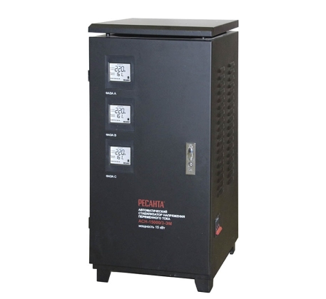Стабилизатор Ресанта ACH - 15000/3-ЭМ (Латвия) фото 1
