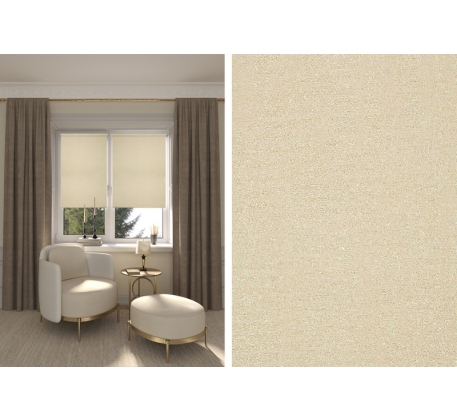 Мини Ролета LEGRAND Ричи 80.5х175 сливочный ГП фото 1