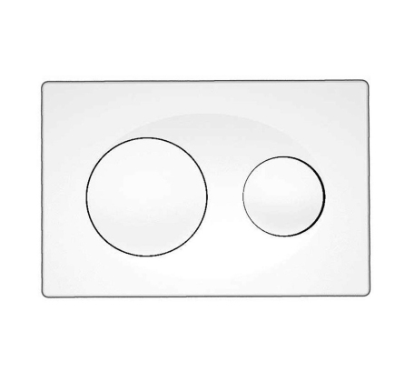 Панель смыва AZARIO белая (круглая) AZ-8200-0012 фото 1