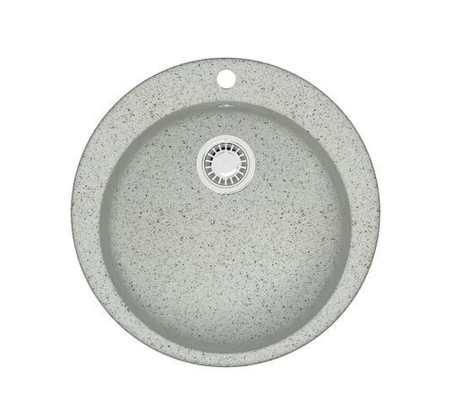 Мойка из искусственного камня AZARIO Vital (507x507x200) Светло серая (сифон + герметик) CS00078348 фото 1