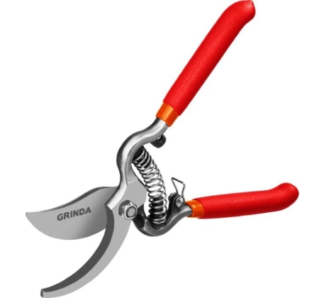 Секатор GRINDA цельнокованный, плоскостной, 200мм, G-3 фото 1
