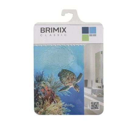 Штора в ванную комнату BRIMIX  фотопечать Гигантская черепаха 02-10 фото 1
